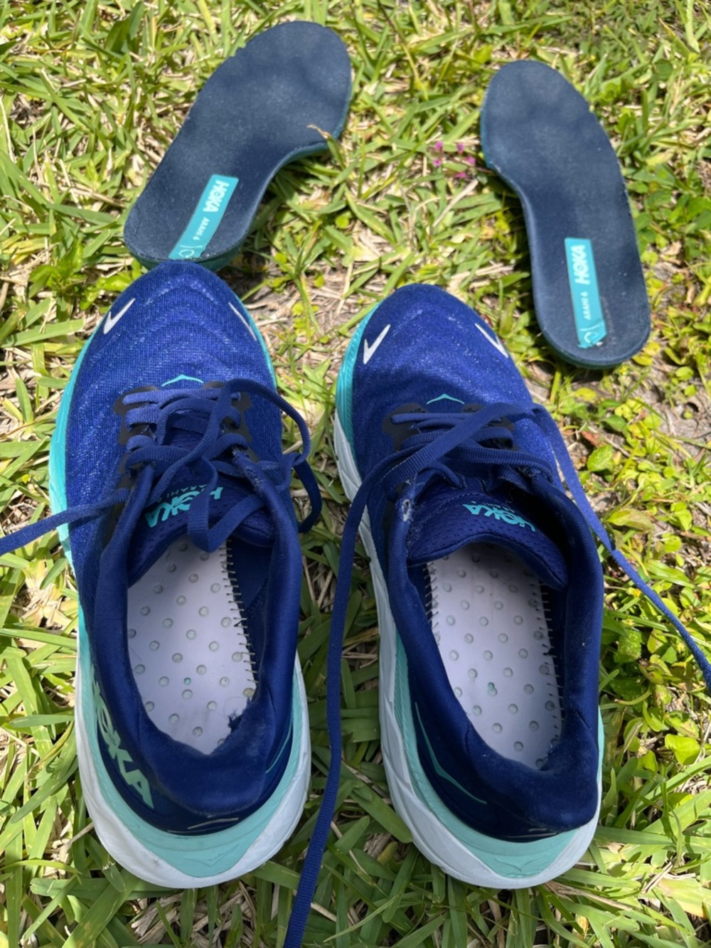 Hoka Navy & Teal Lightweight Running Sneakers - Picture 6 of 6